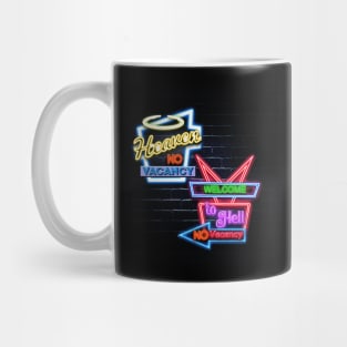 No vacancy sign lyric Mug